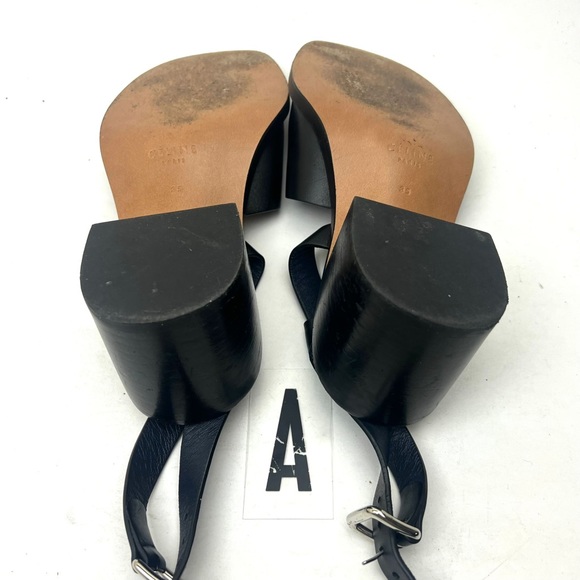 Celine calfskin Leather 55MM Sandals sz 5/6 - Picture 11 of 12